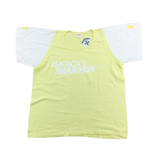 Levi's 80s American Maraton T-Shirt - XL-LEVI'S-olesstore-vintage-secondhand-shop-austria-österreich
