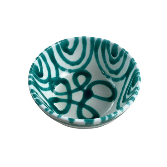 Gmundner Keramik Schüssel Grüngeflammt Ø12,5cm-Gmundner Keramik-olesstore-vintage-secondhand-shop-austria-österreich