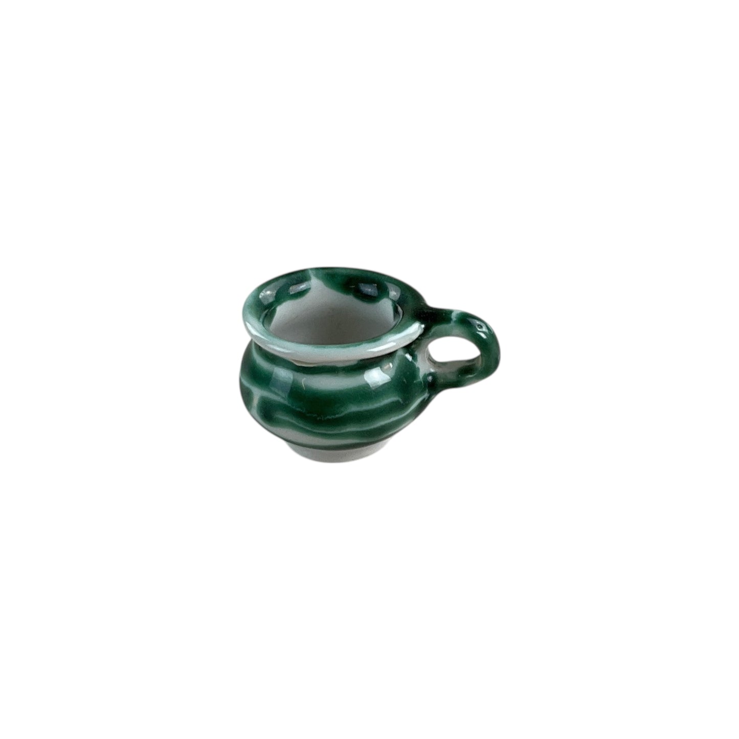 Gmundner Keramik Barock Krug Grüngeflammt 5cm-Gmundner Keramik-olesstore-vintage-secondhand-shop-austria-österreich