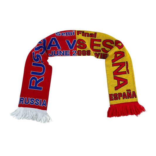 Spanien x Russland Semi Final 2008 Wien Schal-WM 2008-olesstore-vintage-secondhand-shop-austria-österreich