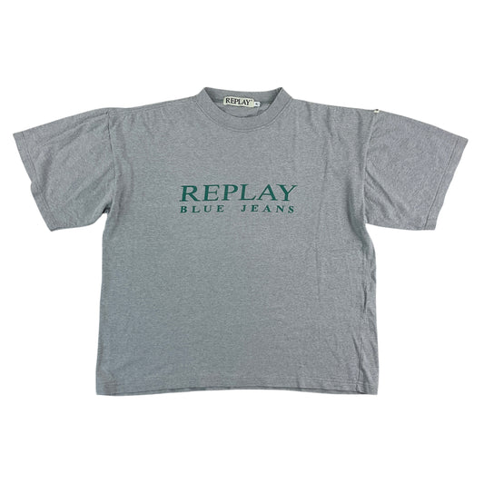 Replay Blue Jeans 90s T-Shirt - XL-Replay-olesstore-vintage-secondhand-shop-austria-österreich