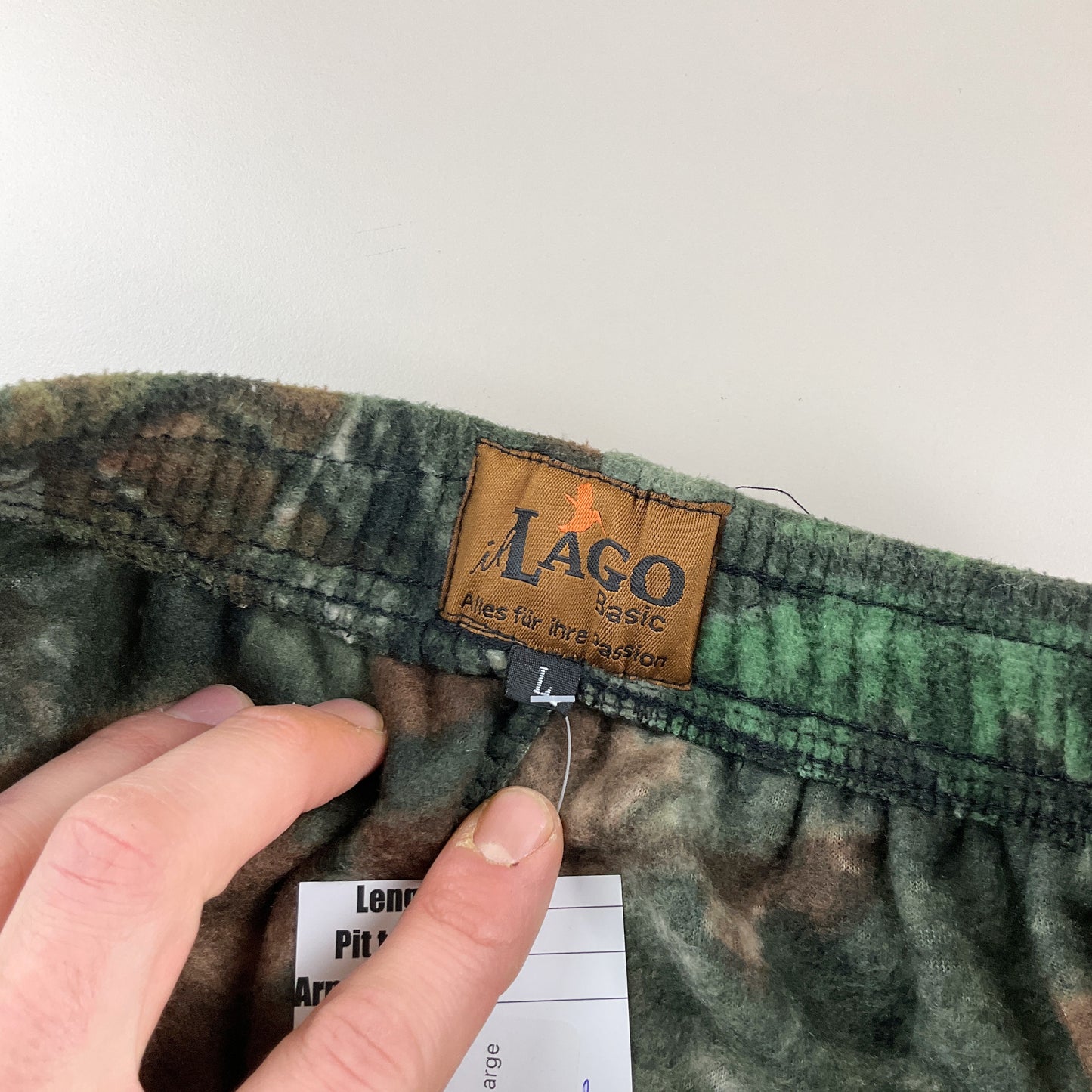 Lago Real Tree 00s Fleece Hose - Large-Lago-olesstore-vintage-secondhand-shop-austria-österreich