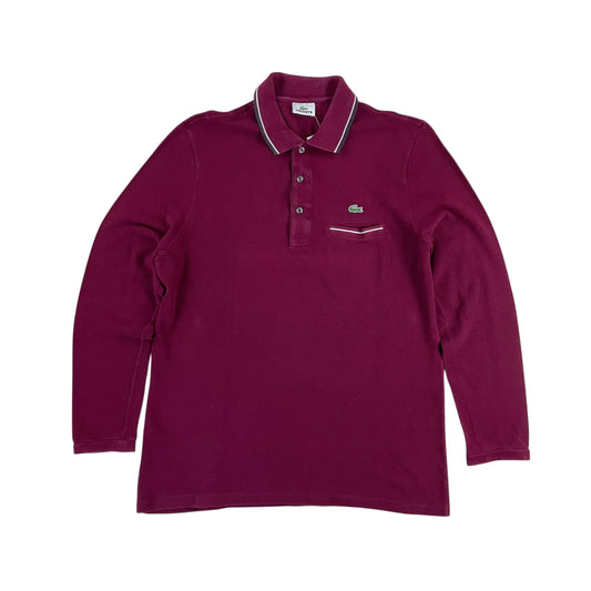 Lacoste langarm Polo Shirt - 5/Large-LACOSTE-olesstore-vintage-secondhand-shop-austria-österreich