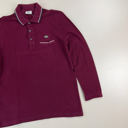 Lacoste langarm Polo Shirt - 5/Large-LACOSTE-olesstore-vintage-secondhand-shop-austria-österreich