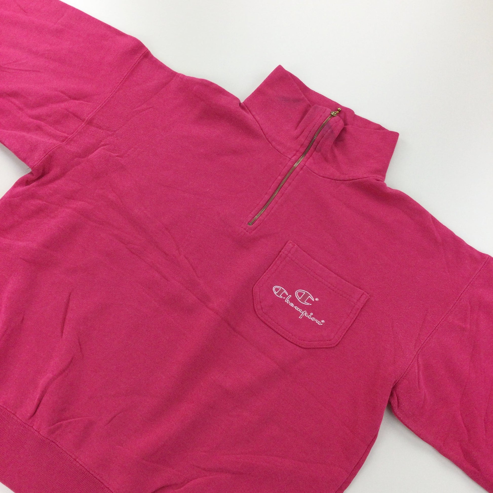 Champion 90s 1/4 Zip Sweatshirt - Small-olesstore-vintage-secondhand-shop-austria-österreich