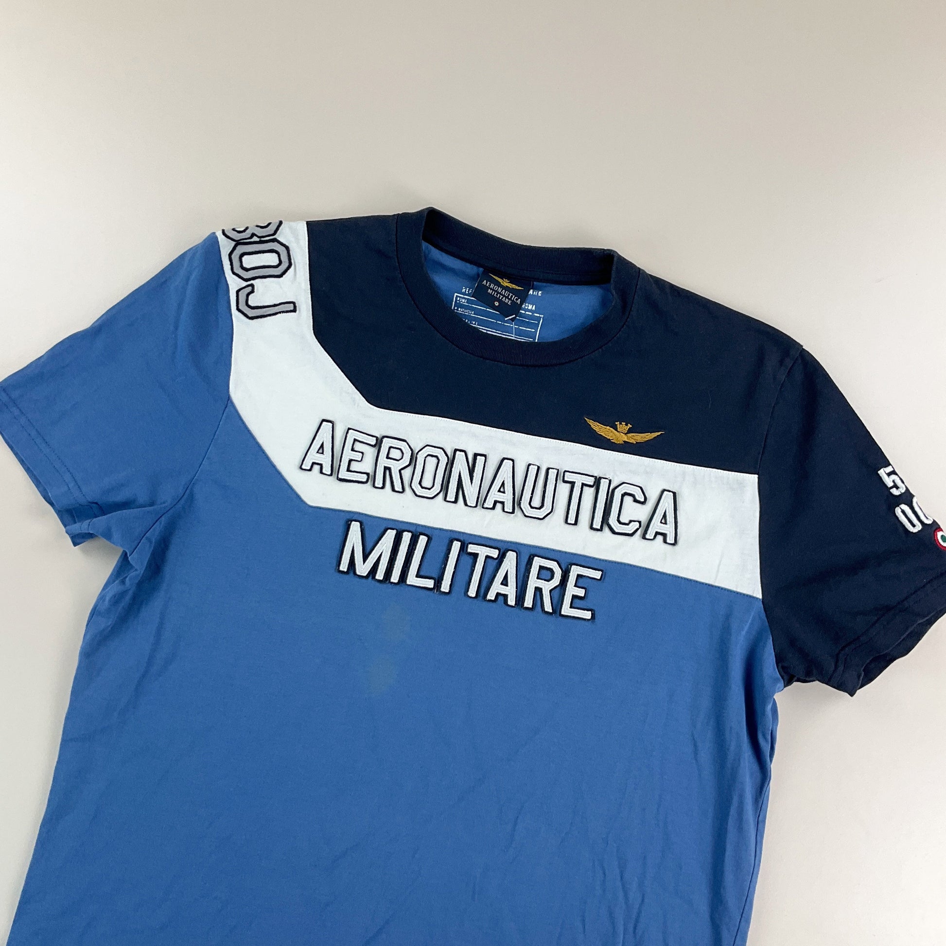 Aeronautica Millitare T-Shirt - Large-AERONAUTICA-olesstore-vintage-secondhand-shop-austria-österreich