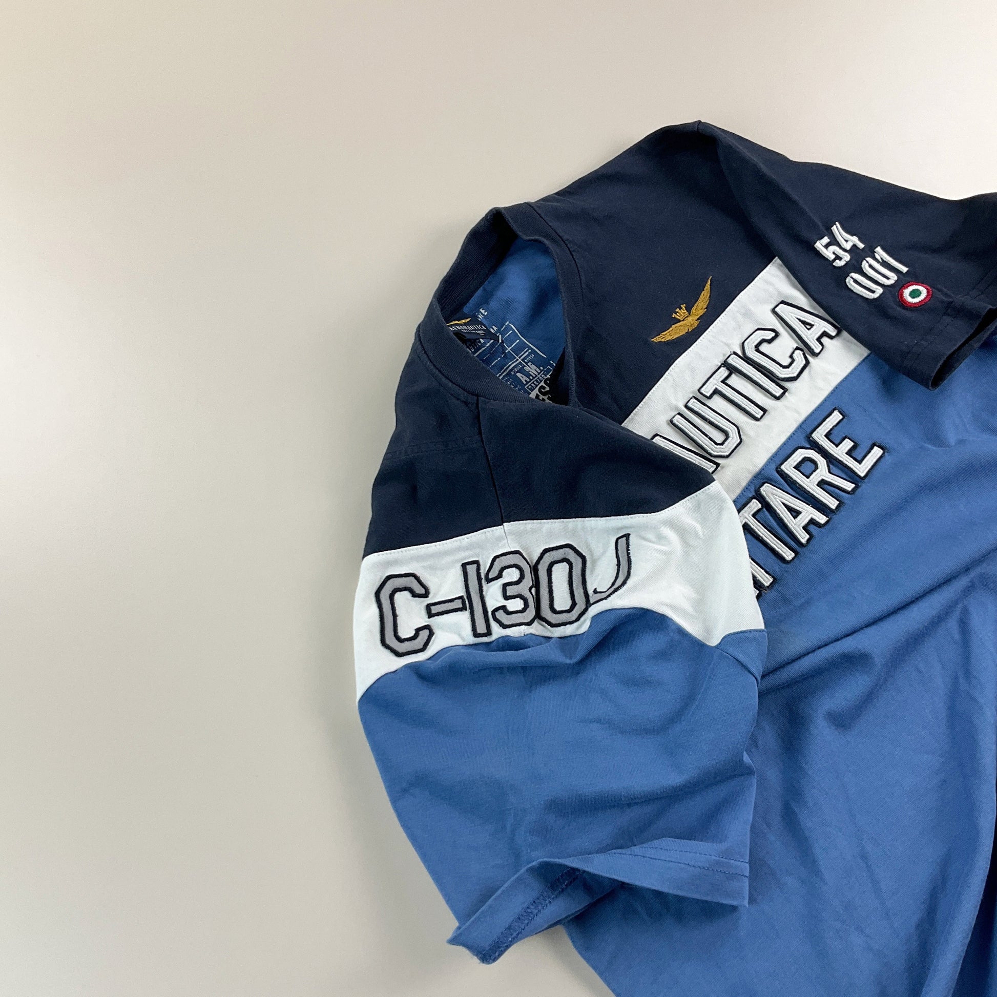 Aeronautica Millitare T-Shirt - Large-AERONAUTICA-olesstore-vintage-secondhand-shop-austria-österreich