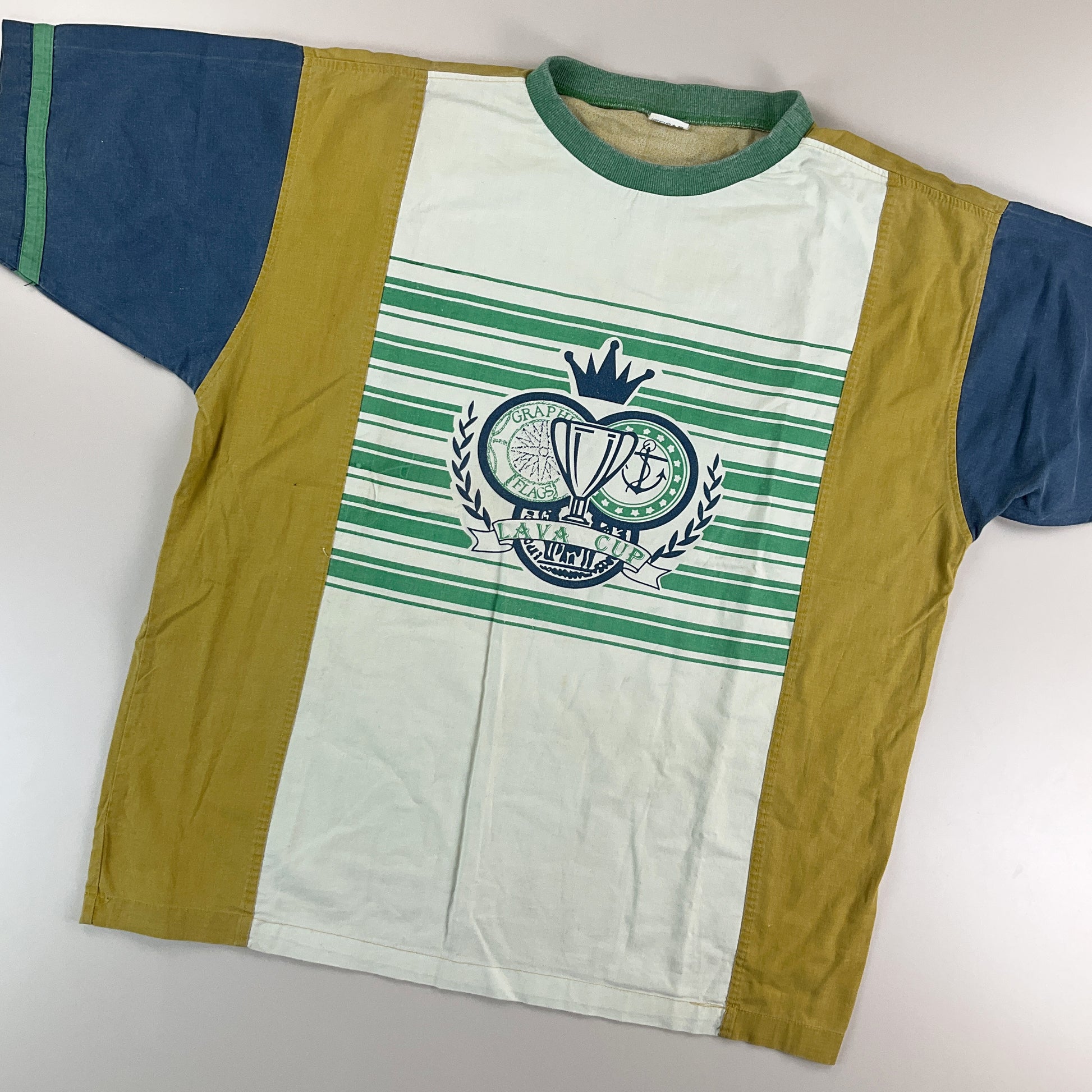 Lava Club 80s Colorblock T-Shirt - XL-Lava Club-olesstore-vintage-secondhand-shop-austria-österreich