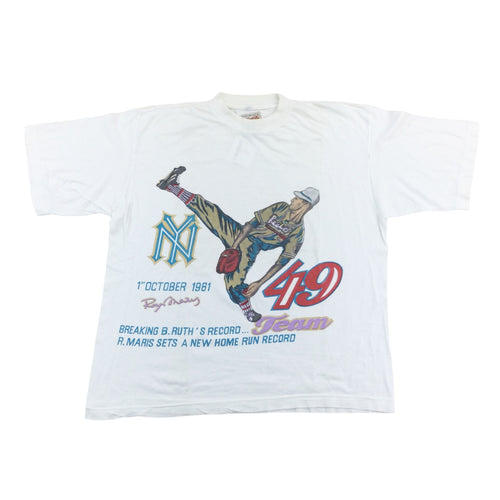 Chevrier New York Yankees T-Shirt - Large-CHEVRIER-olesstore-vintage-secondhand-shop-austria-österreich