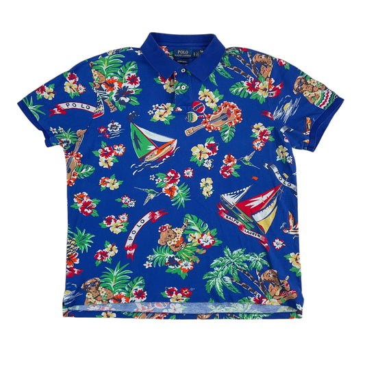 Ralph Lauren Sailing Hawaii Bear Polo Shirt - XL-RALPH LAUREN-olesstore-vintage-secondhand-shop-austria-österreich