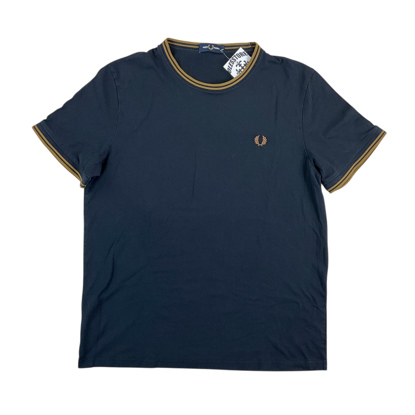 Fred Perry Basic T-Shirt - XL-FRED PERRY-olesstore-vintage-secondhand-shop-austria-österreich