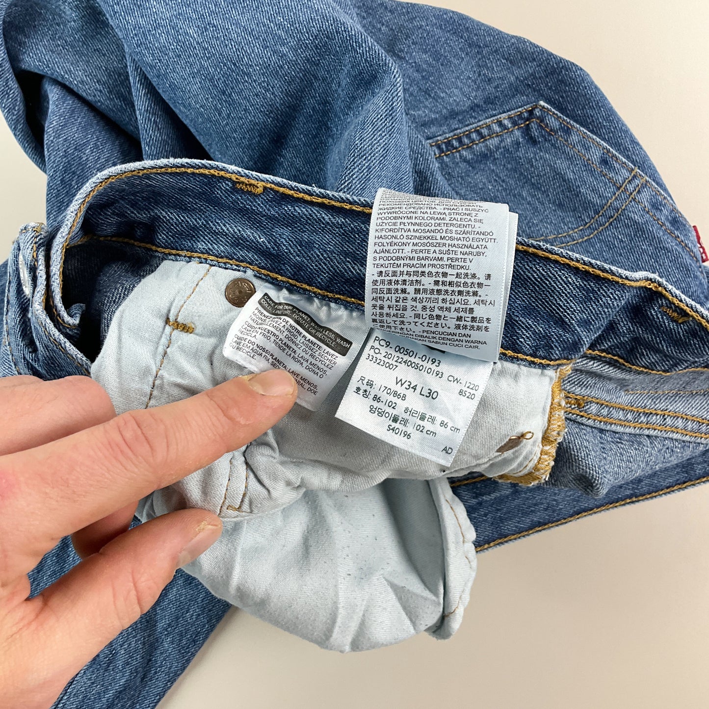 Levis 501 Lot Denim Jeans - W34 L30-LEVI'S-olesstore-vintage-secondhand-shop-austria-österreich