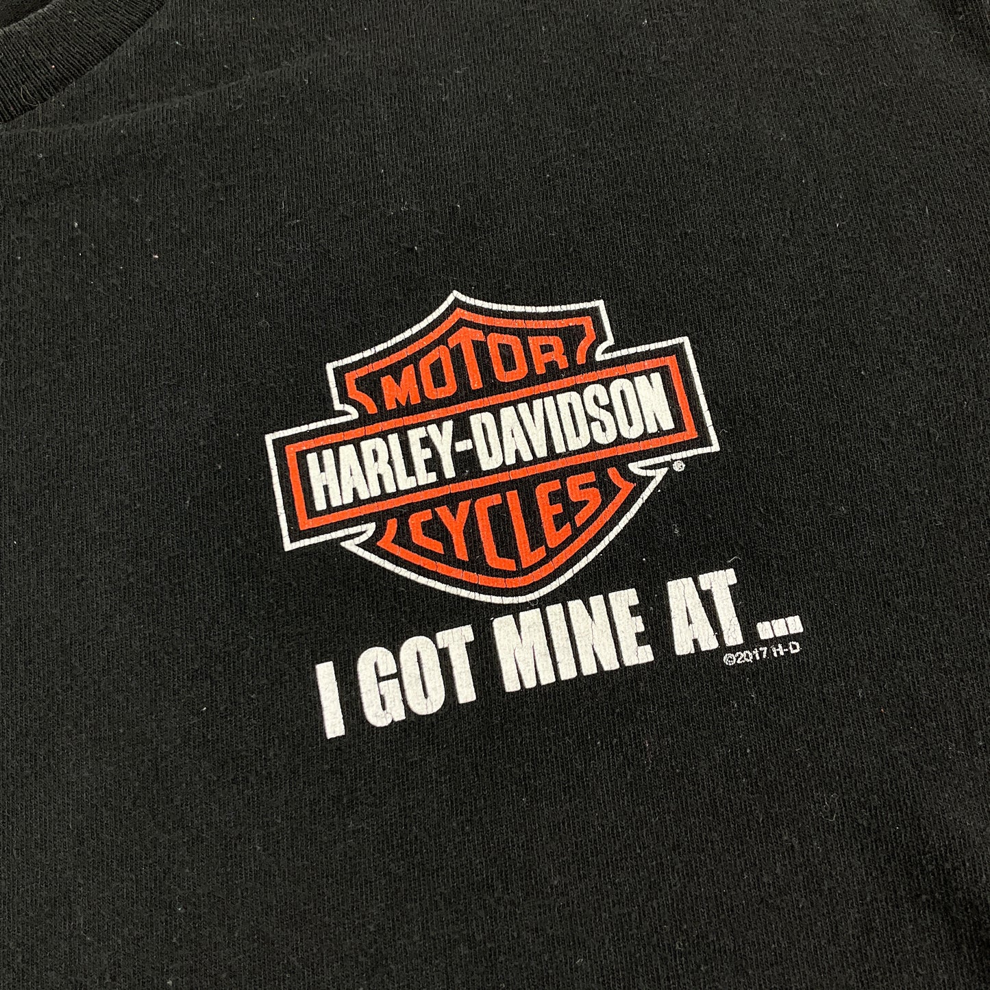 Harley Davidson 2017 Linz T-Shirt - Large-HARLEY DAVIDSON-olesstore-vintage-secondhand-shop-austria-österreich