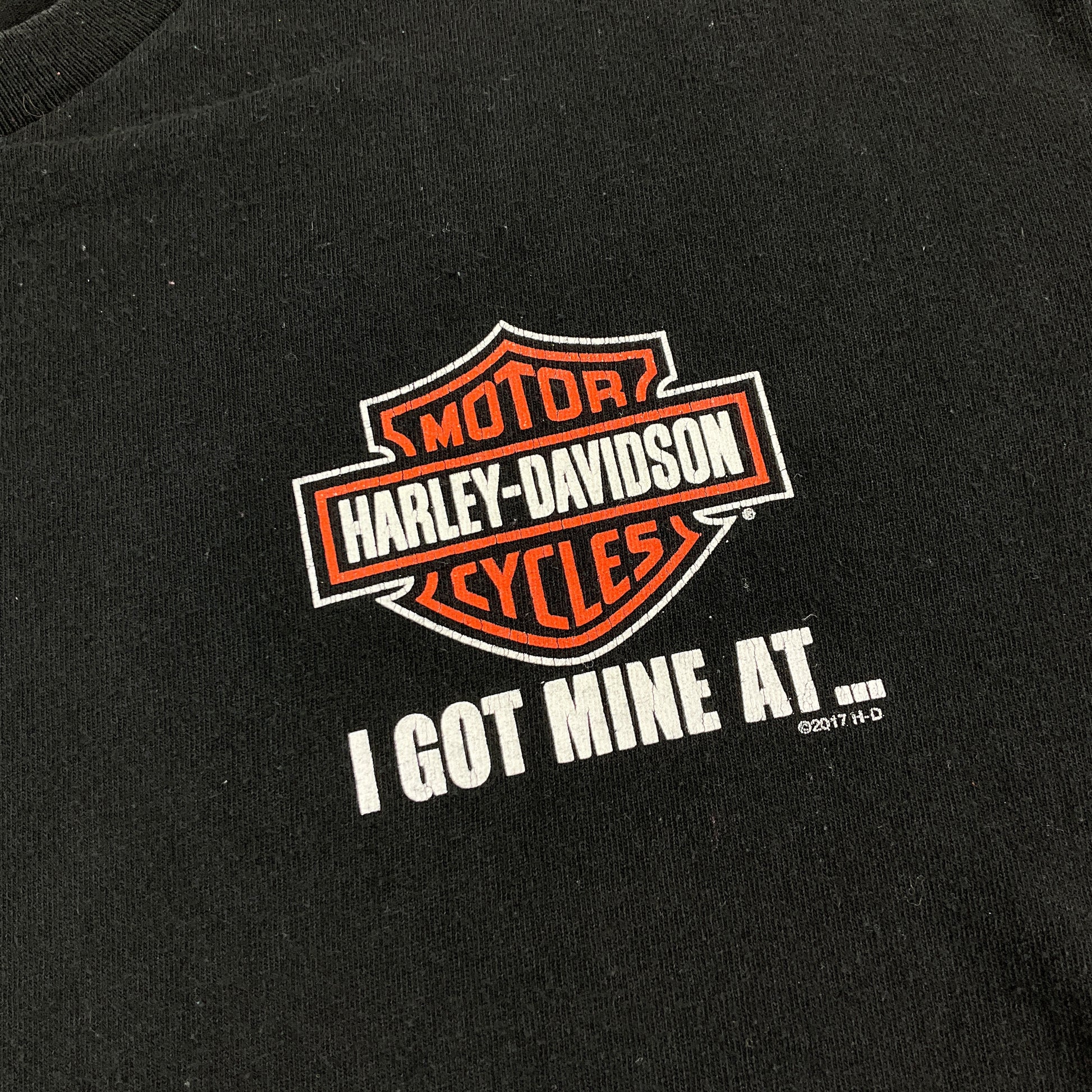 Harley Davidson 2017 Linz T-Shirt - Large-HARLEY DAVIDSON-olesstore-vintage-secondhand-shop-austria-österreich