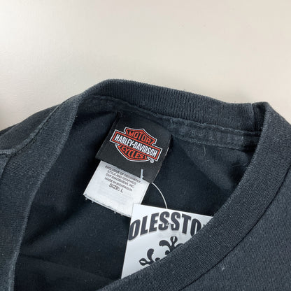 Harley Davidson 2017 Linz T-Shirt - Large-HARLEY DAVIDSON-olesstore-vintage-secondhand-shop-austria-österreich