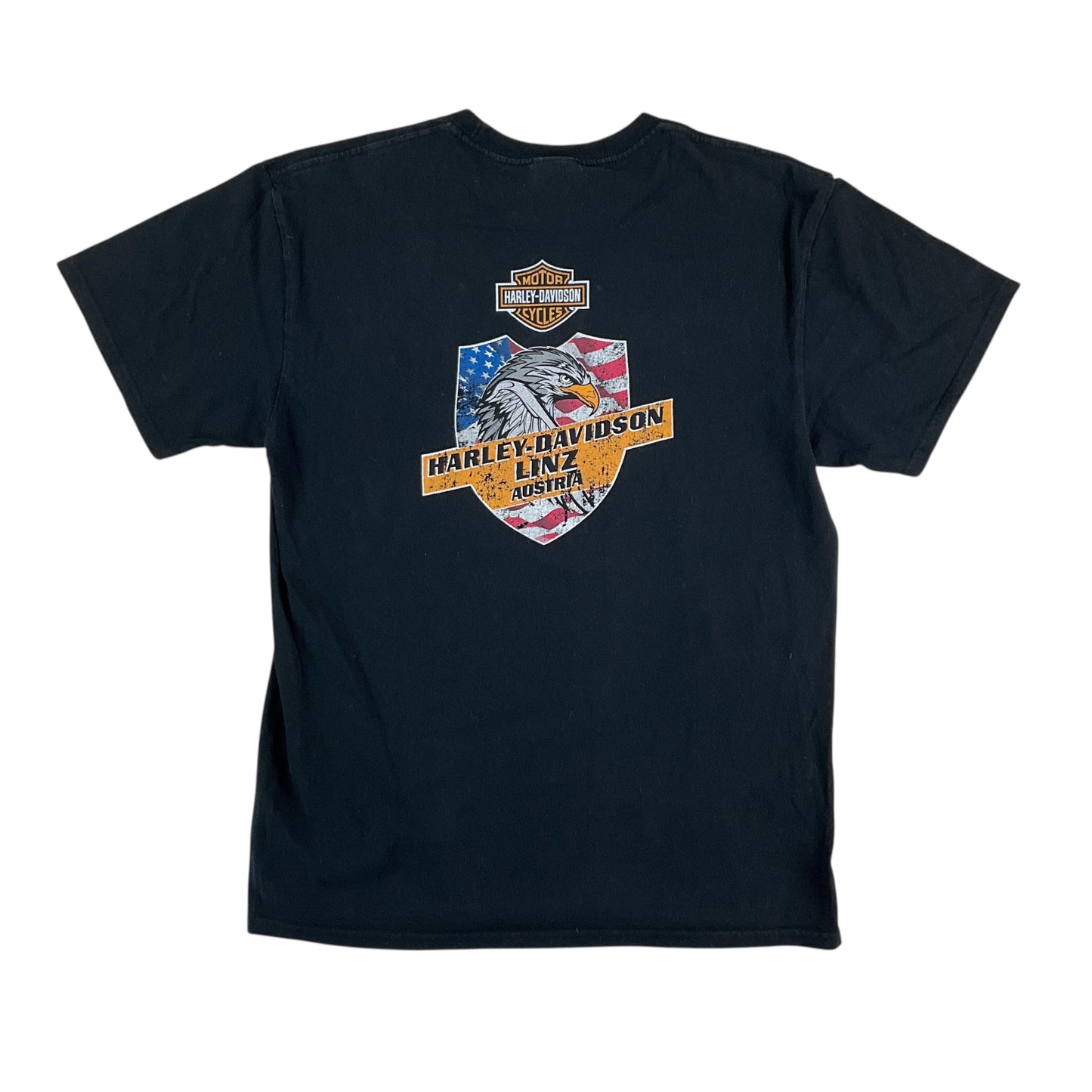 Harley Davidson 2017 Linz T-Shirt - Large-HARLEY DAVIDSON-olesstore-vintage-secondhand-shop-austria-österreich