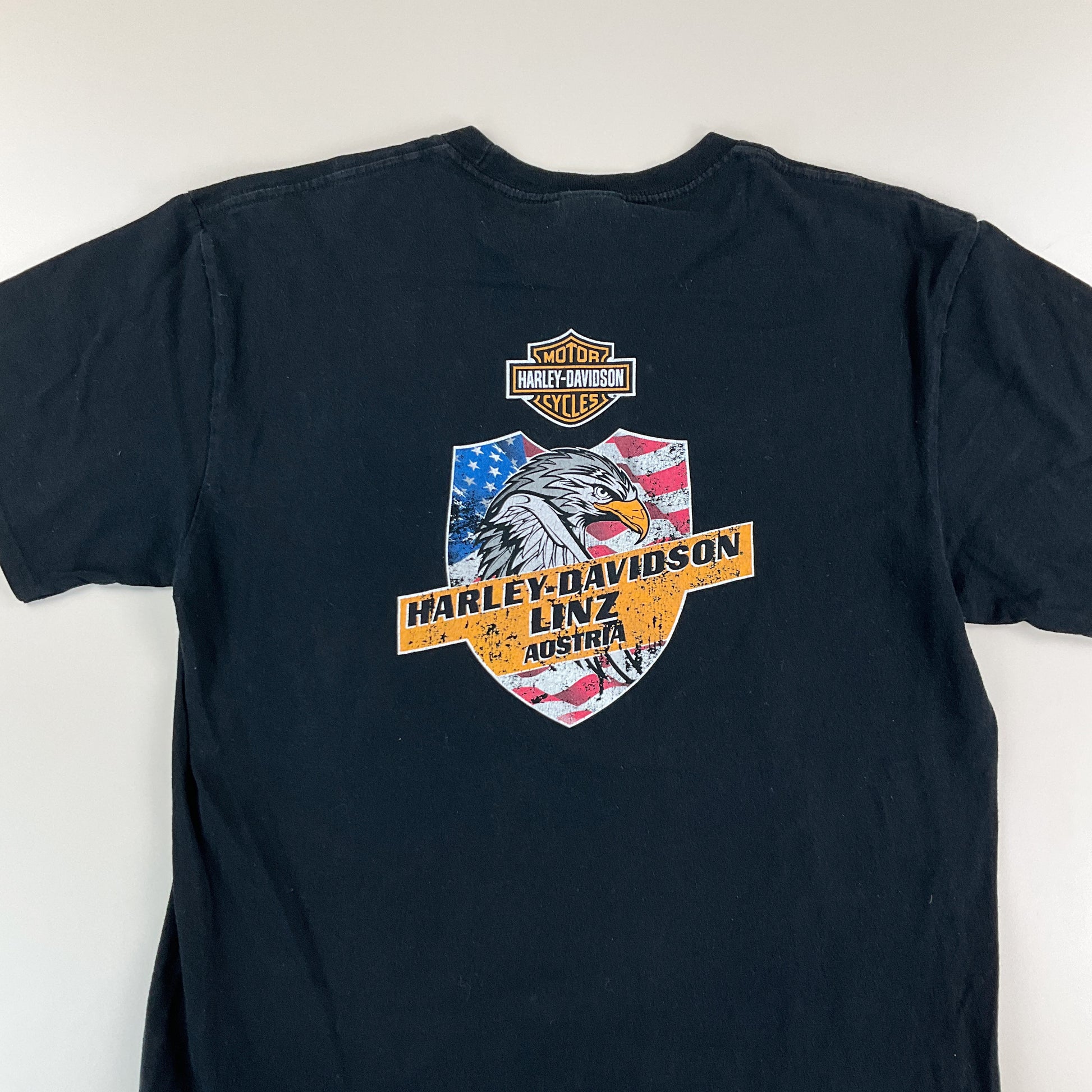 Harley Davidson 2017 Linz T-Shirt - Large-HARLEY DAVIDSON-olesstore-vintage-secondhand-shop-austria-österreich