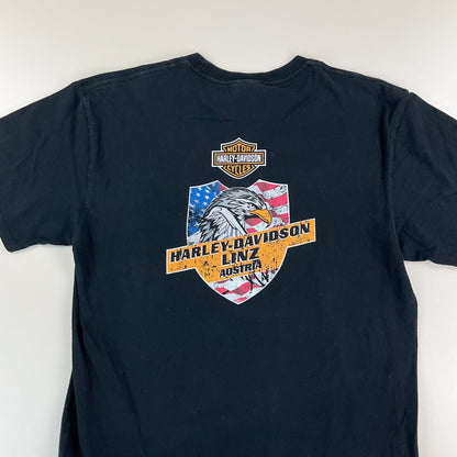 Harley Davidson 2017 Linz T-Shirt - Large-HARLEY DAVIDSON-olesstore-vintage-secondhand-shop-austria-österreich