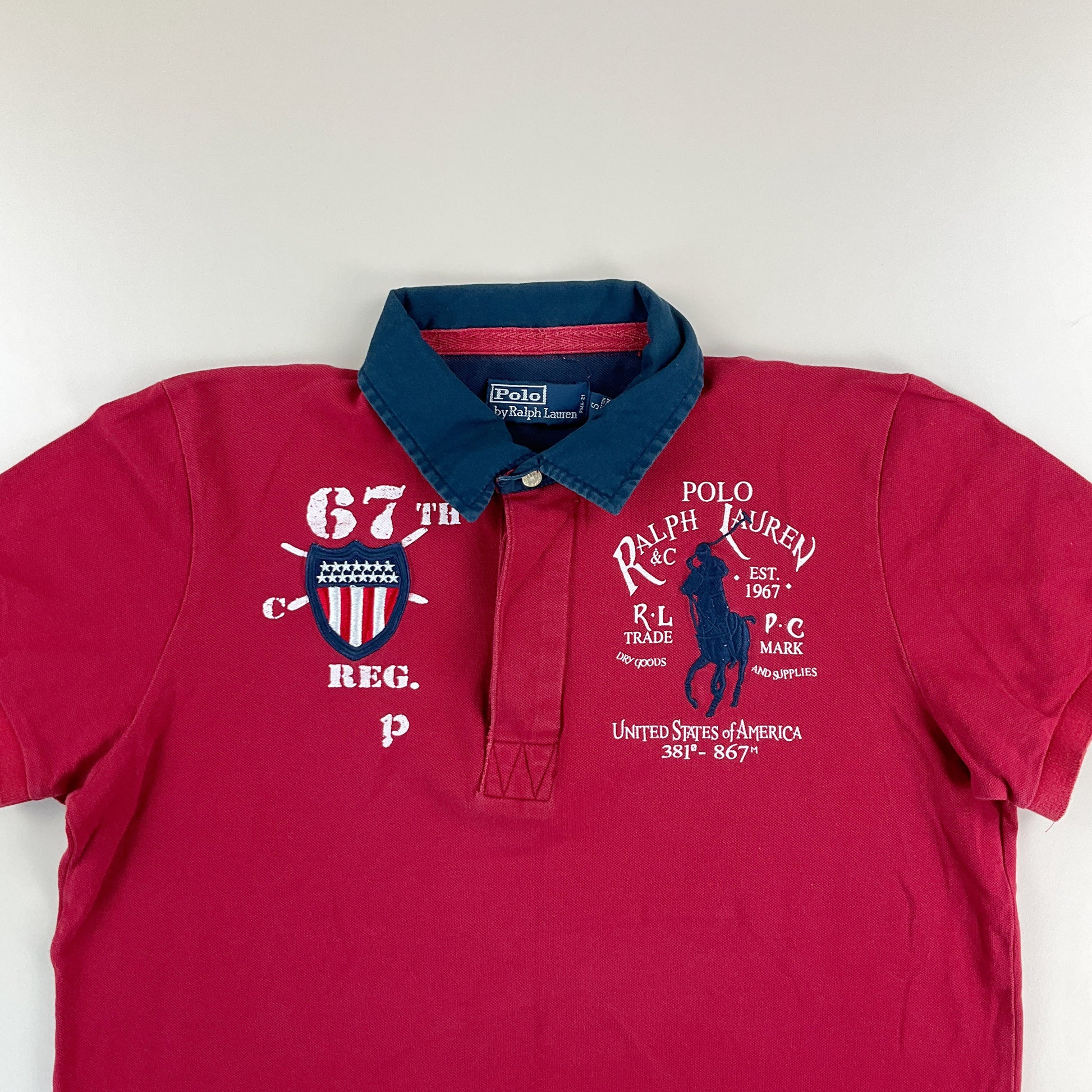 Ralph Lauren 67th Polo Shirt - Small-RALPH LAUREN-olesstore-vintage-secondhand-shop-austria-österreich