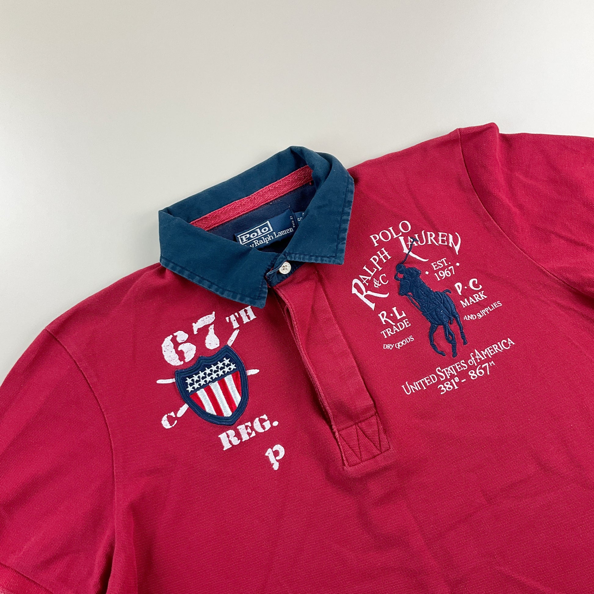 Ralph Lauren 67th Polo Shirt - Small-RALPH LAUREN-olesstore-vintage-secondhand-shop-austria-österreich