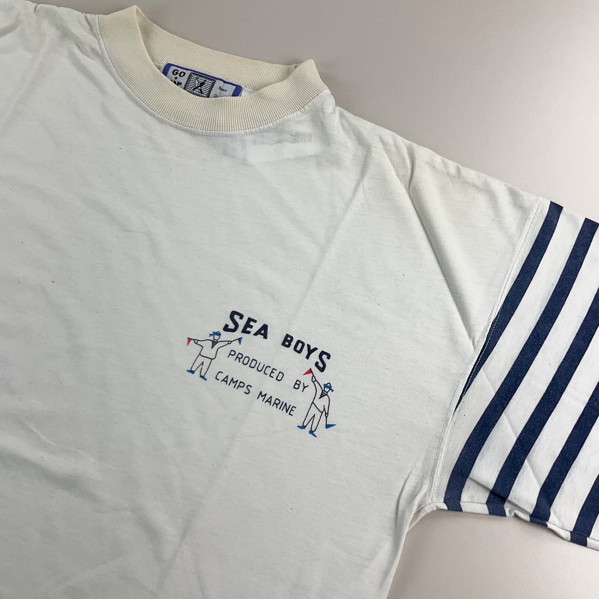 Sea Boys by Camps Marine 80s T-Shirt - Large-Go in-olesstore-vintage-secondhand-shop-austria-österreich