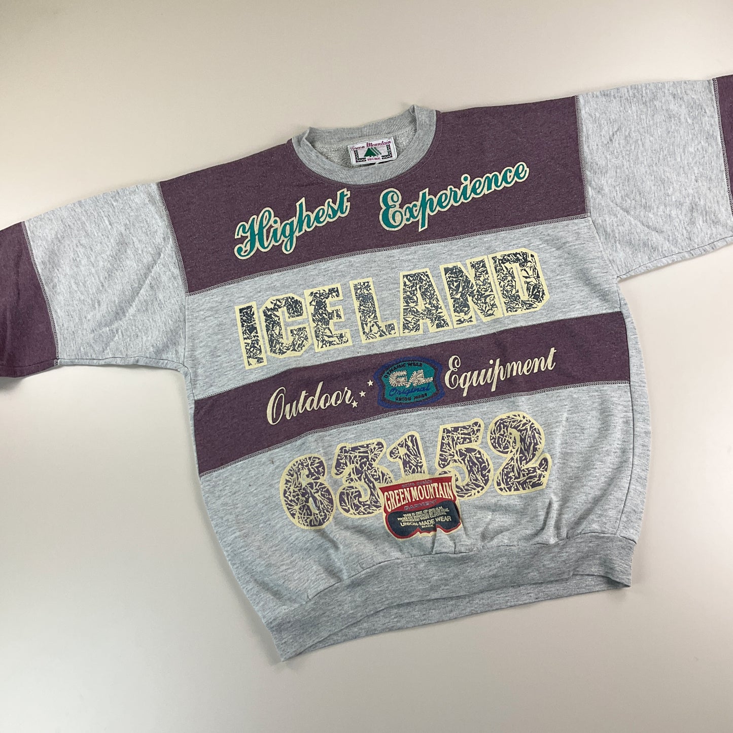 Green Mountain Iceland Sweatshirt - XL-GREEN MOUNTAIN-olesstore-vintage-secondhand-shop-austria-österreich
