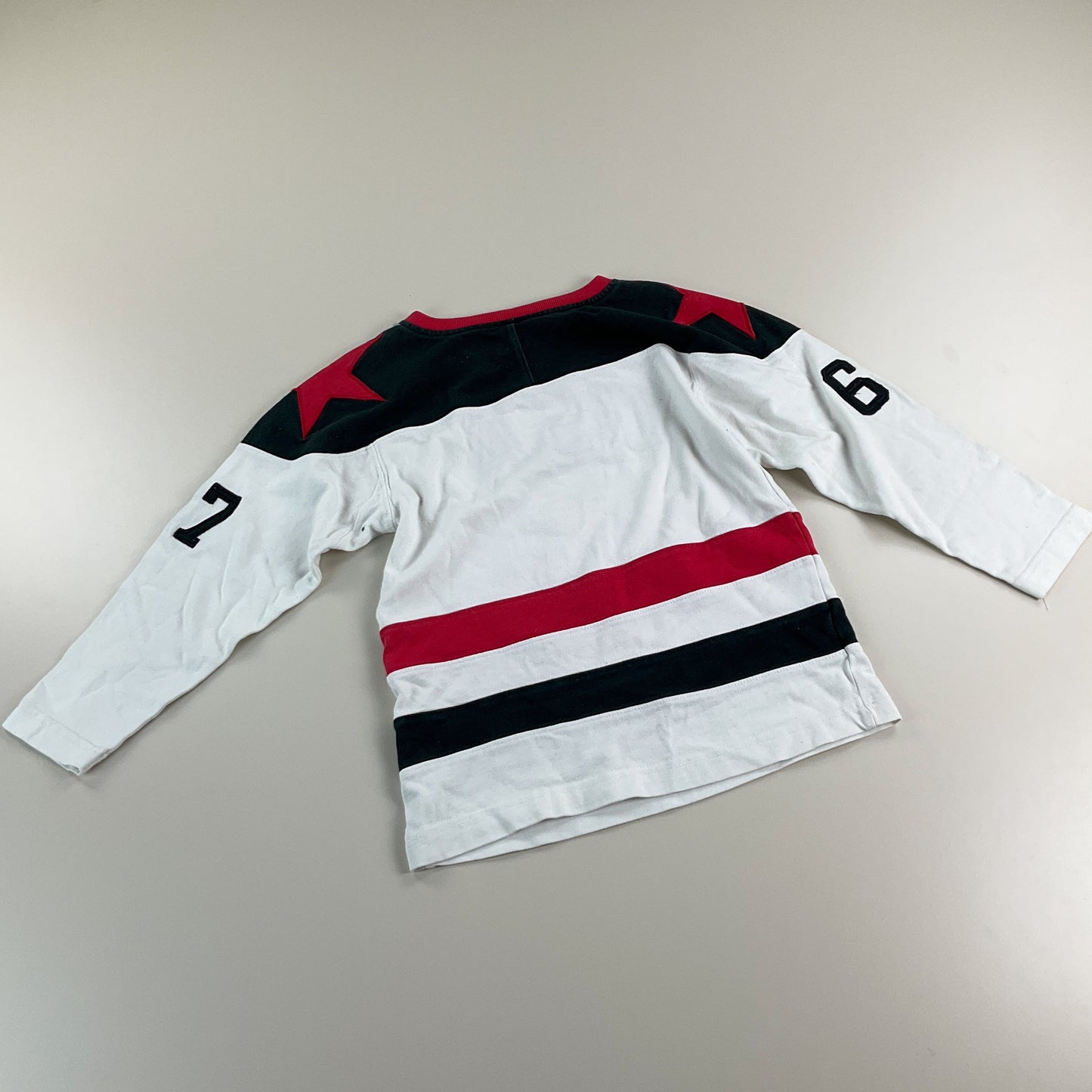 Ralph Lauren Polo USA langarm T-Shirt - Kinder/5 Jahre-RALPH LAUREN-olesstore-vintage-secondhand-shop-austria-österreich