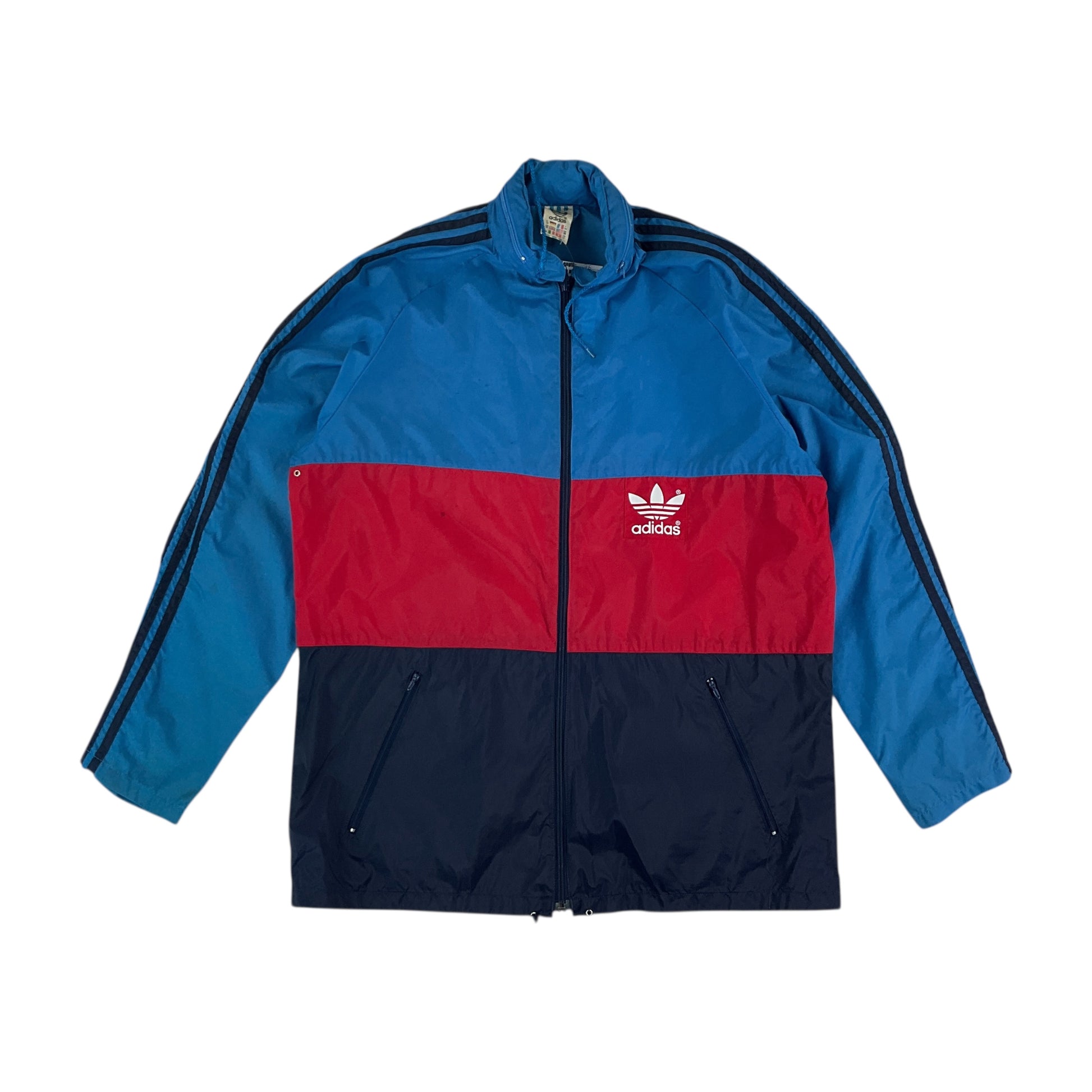 Adidas 90s Packable Windbreaker Jacke - Large-ADIDAS-olesstore-vintage-secondhand-shop-austria-österreich