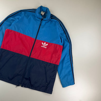 Adidas 90s Packable Windbreaker Jacke - Large-ADIDAS-olesstore-vintage-secondhand-shop-austria-österreich