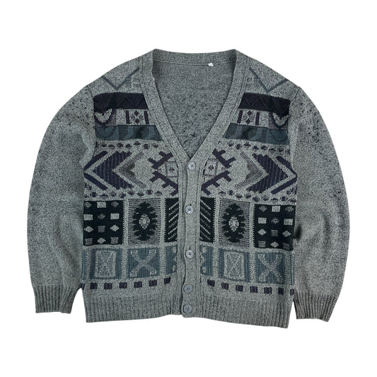 Abstract 90s Cardigan - Medium fit-NO NAME-olesstore-vintage-secondhand-shop-austria-österreich