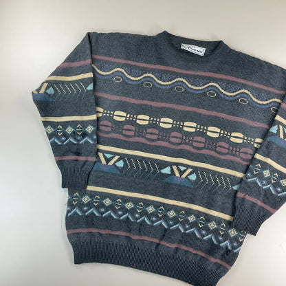 Cisono 90s Knit Sweatshirt - XL-Cisono-olesstore-vintage-secondhand-shop-austria-österreich
