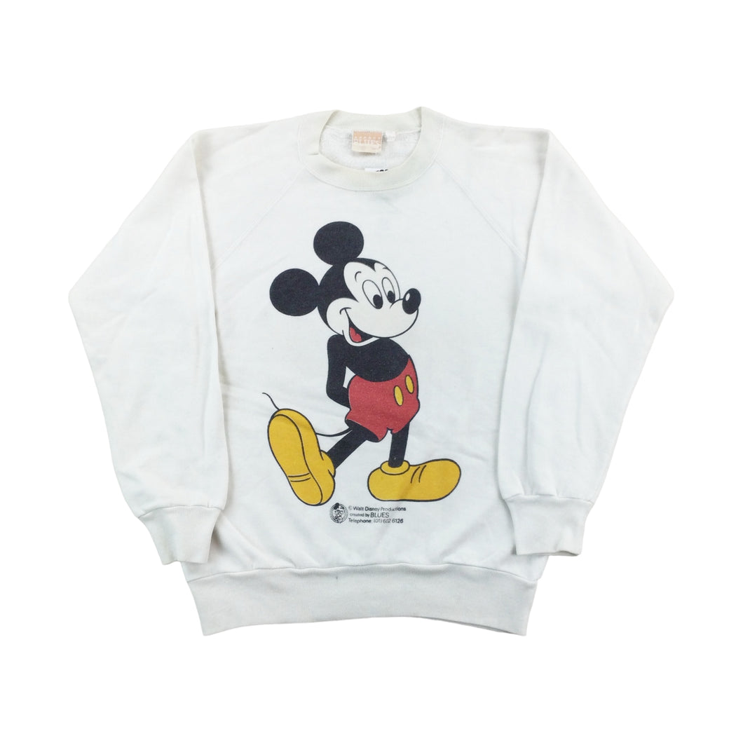 Walt Disney 80s Blues Sweatshirt - Small-DISNEY-olesstore-vintage-secondhand-shop-austria-österreich
