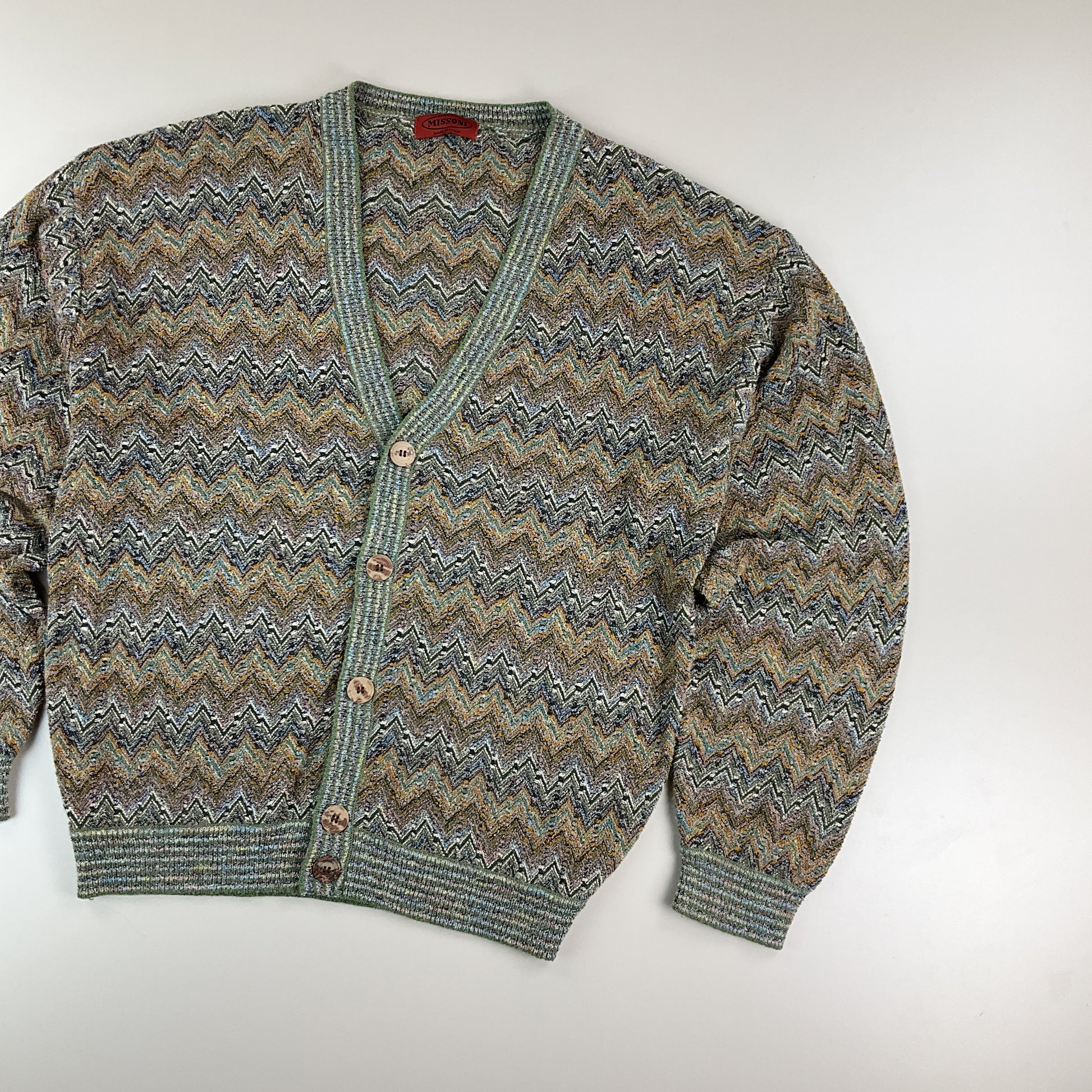 Missoni 90s Cardigan - Medium-MISSONI-olesstore-vintage-secondhand-shop-austria-österreich