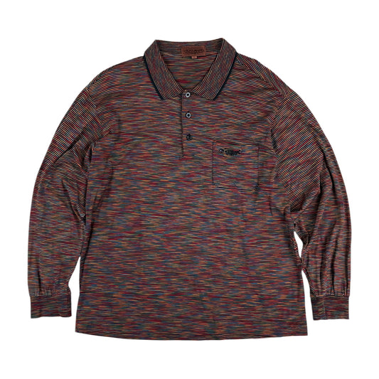 Black Missoni Sport 90s Polo Sweatshirt - 5/Large-MISSONI-olesstore-vintage-secondhand-shop-austria-österreich