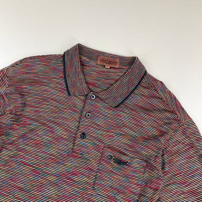 Black Missoni Sport 90s Polo Sweatshirt - 5/Large-MISSONI-olesstore-vintage-secondhand-shop-austria-österreich
