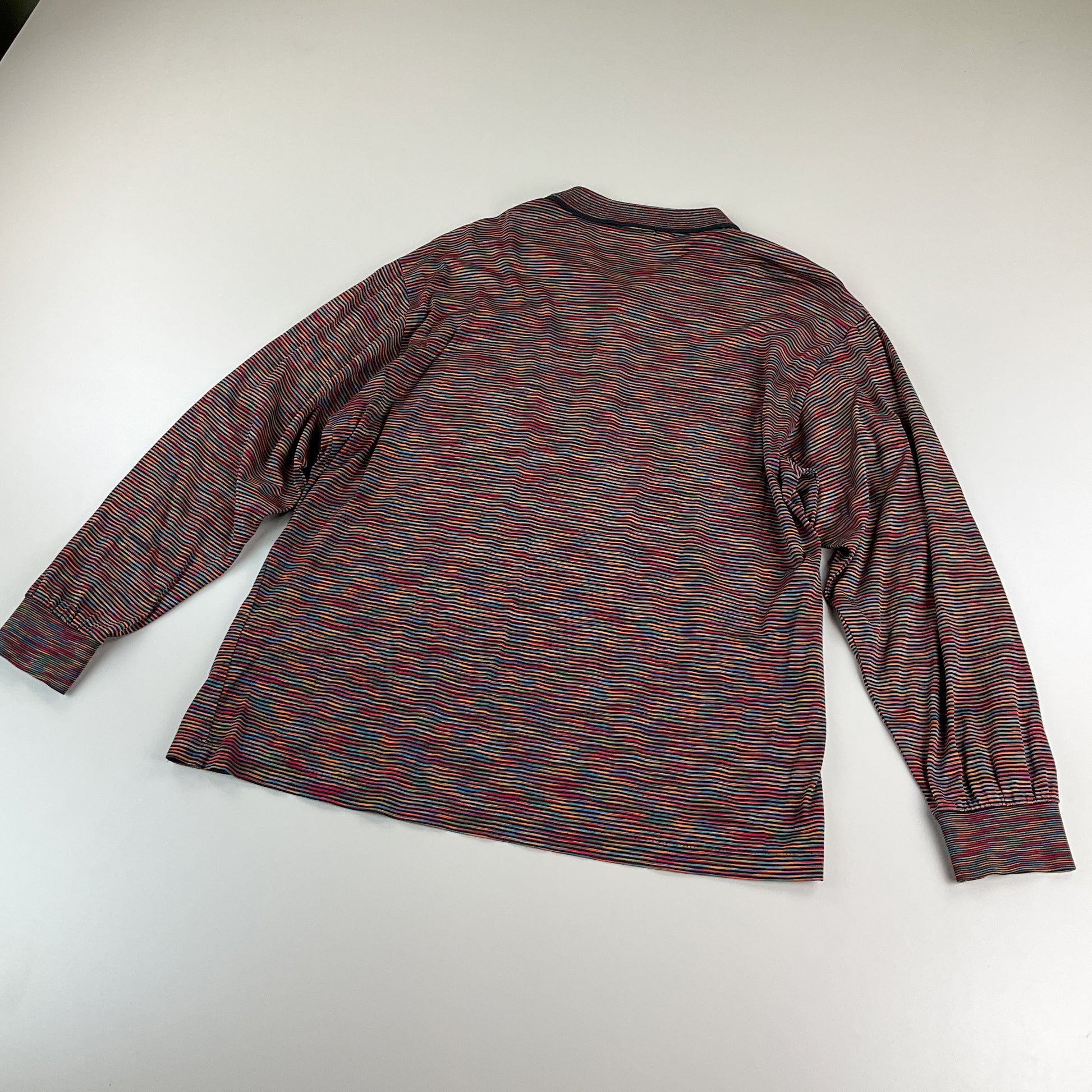 Black Missoni Sport 90s Polo Sweatshirt - 5/Large-MISSONI-olesstore-vintage-secondhand-shop-austria-österreich