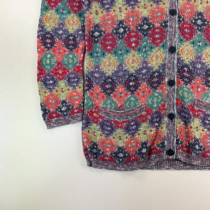 Missoni 90s langer Cardigan - XL-MISSONI-olesstore-vintage-secondhand-shop-austria-österreich