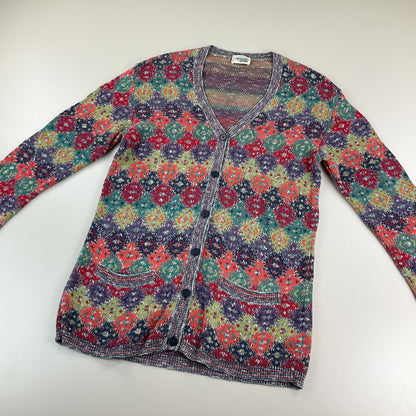Missoni 90s langer Cardigan - XL-MISSONI-olesstore-vintage-secondhand-shop-austria-österreich