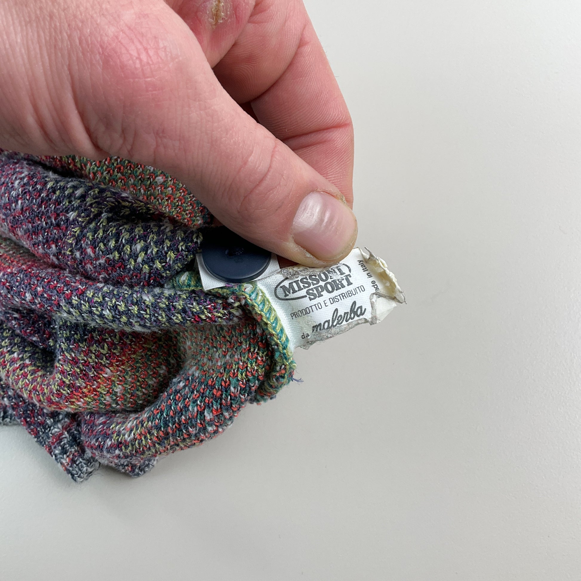 Missoni 90s langer Cardigan - XL-MISSONI-olesstore-vintage-secondhand-shop-austria-österreich