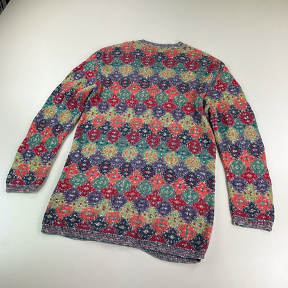 Missoni 90s langer Cardigan - XL-MISSONI-olesstore-vintage-secondhand-shop-austria-österreich