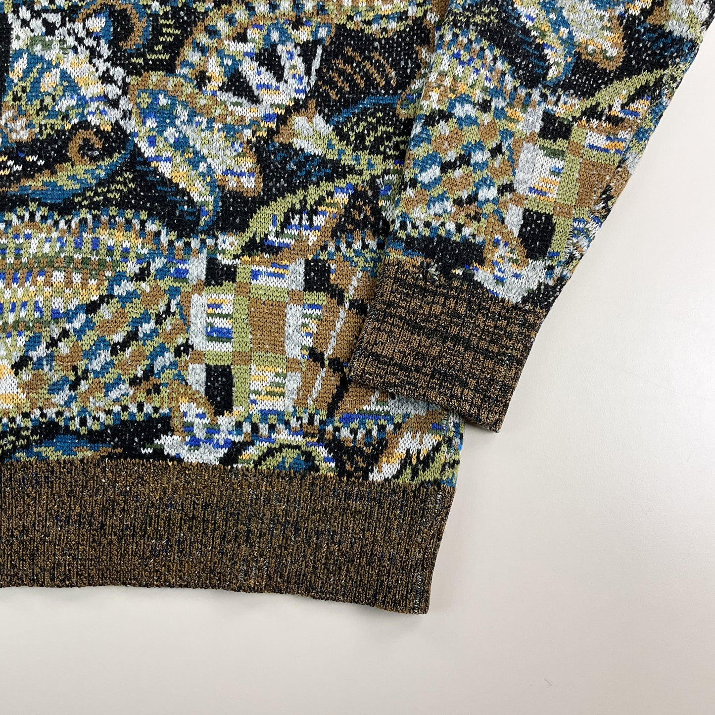 Black Missoni Sport 90s Button Sweatshirt - 4/Medium-MISSONI-olesstore-vintage-secondhand-shop-austria-österreich