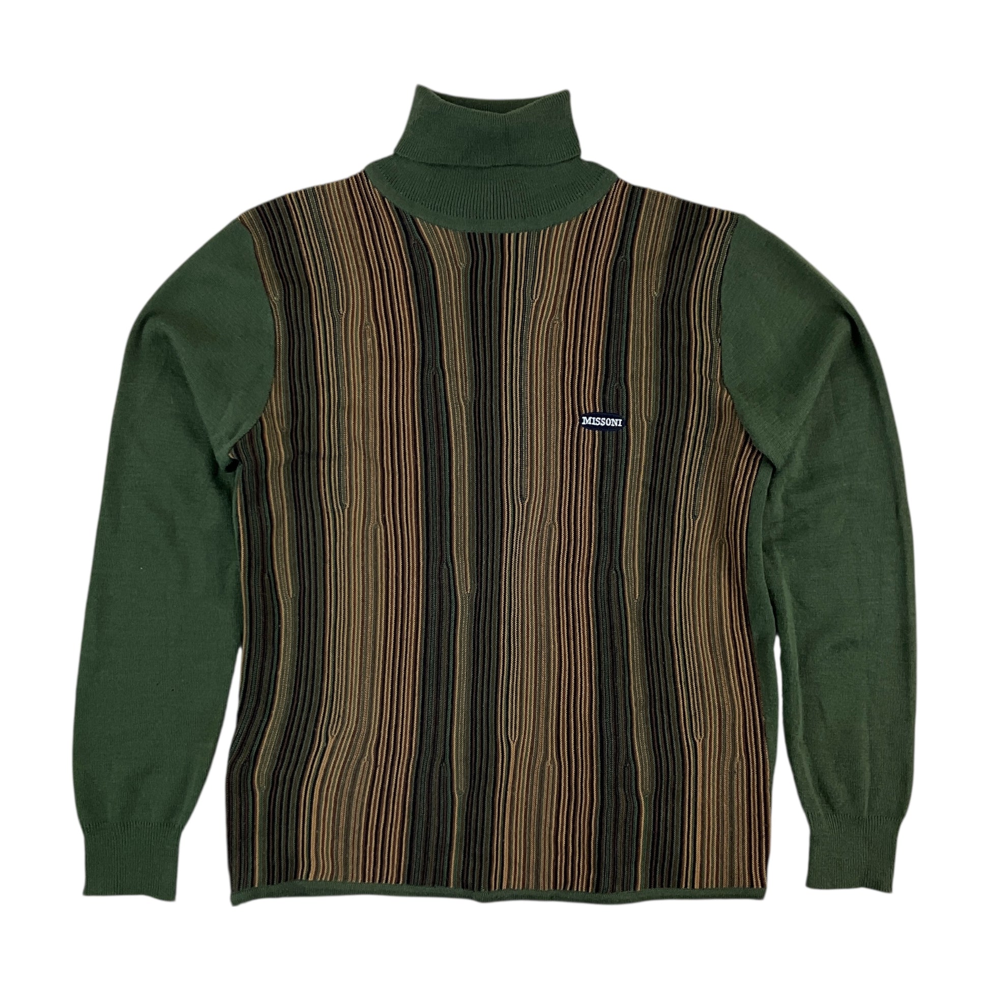 Missoni Sport 90s Rollkragen Sweatshirt - Damen/M-MISSONI-olesstore-vintage-secondhand-shop-austria-österreich