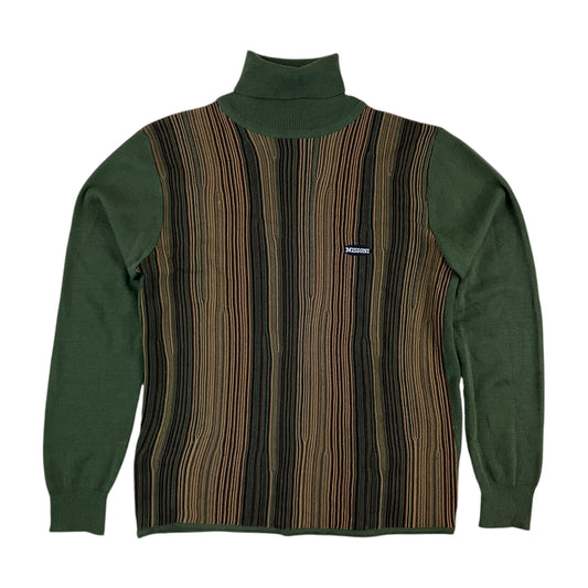 Missoni Sport 90s Rollkragen Sweatshirt - Damen/M-MISSONI-olesstore-vintage-secondhand-shop-austria-österreich