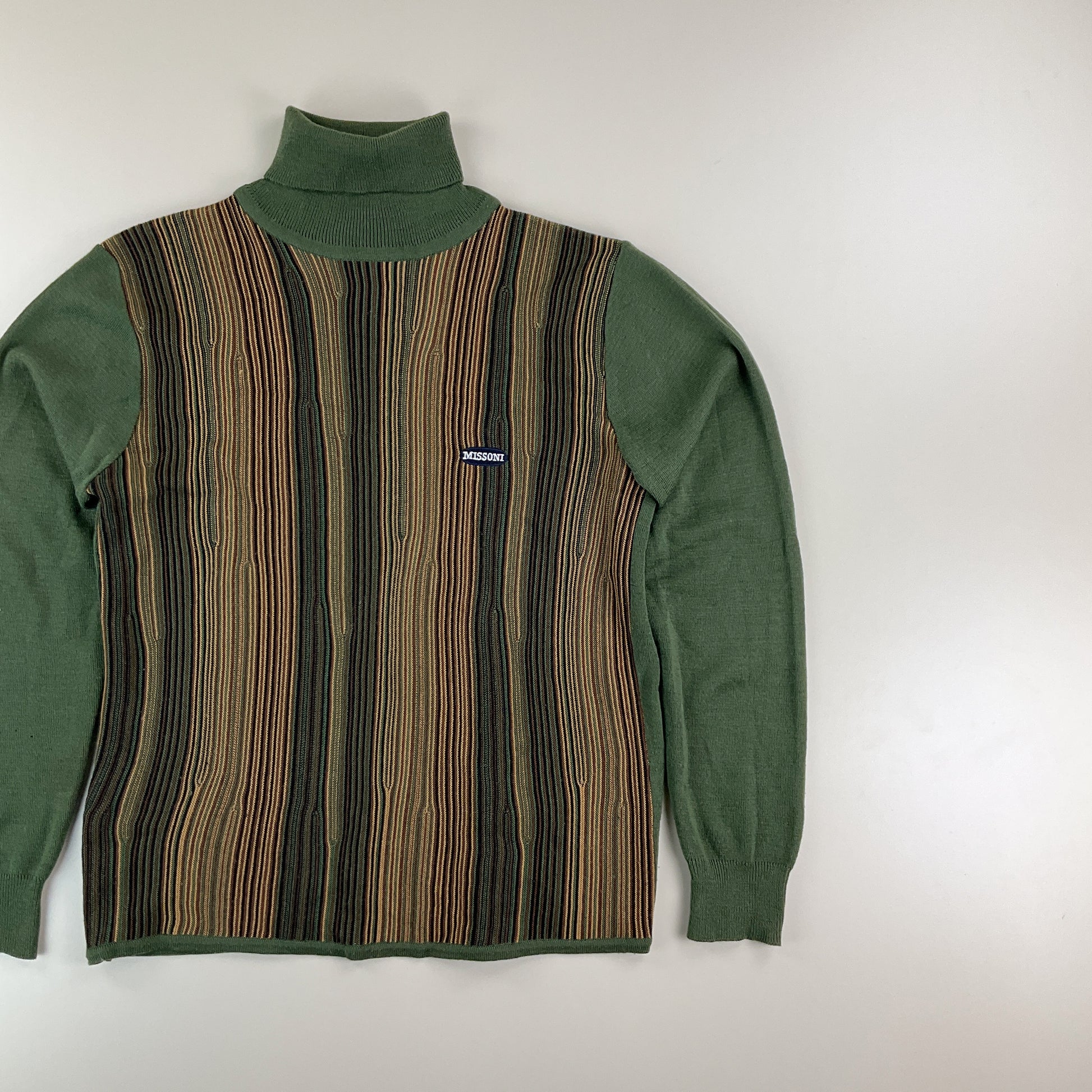 Missoni Sport 90s Rollkragen Sweatshirt - Damen/M-MISSONI-olesstore-vintage-secondhand-shop-austria-österreich
