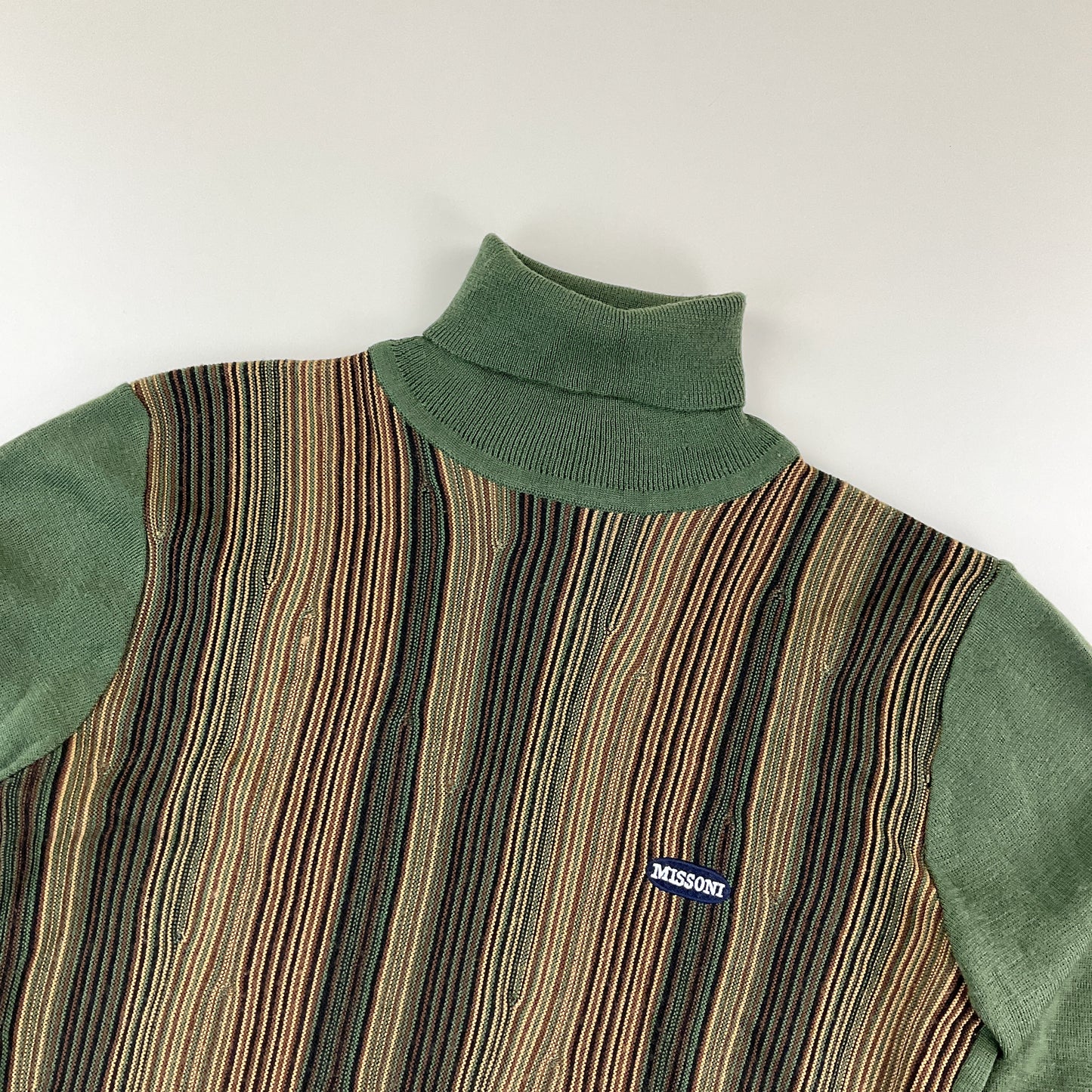 Missoni Sport 90s Rollkragen Sweatshirt - Damen/M-MISSONI-olesstore-vintage-secondhand-shop-austria-österreich