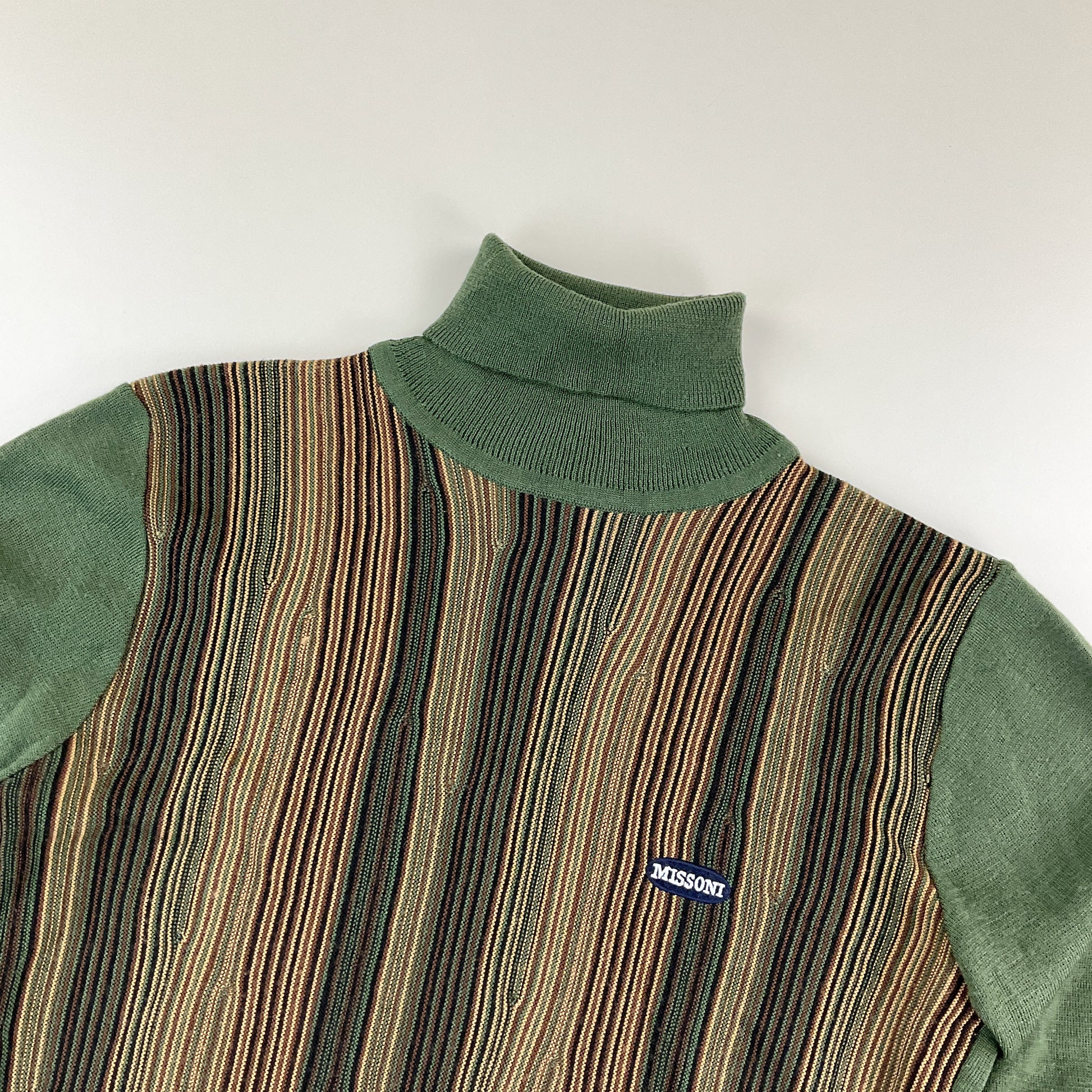 Missoni Sport 90s Rollkragen Sweatshirt - Damen/M-MISSONI-olesstore-vintage-secondhand-shop-austria-österreich
