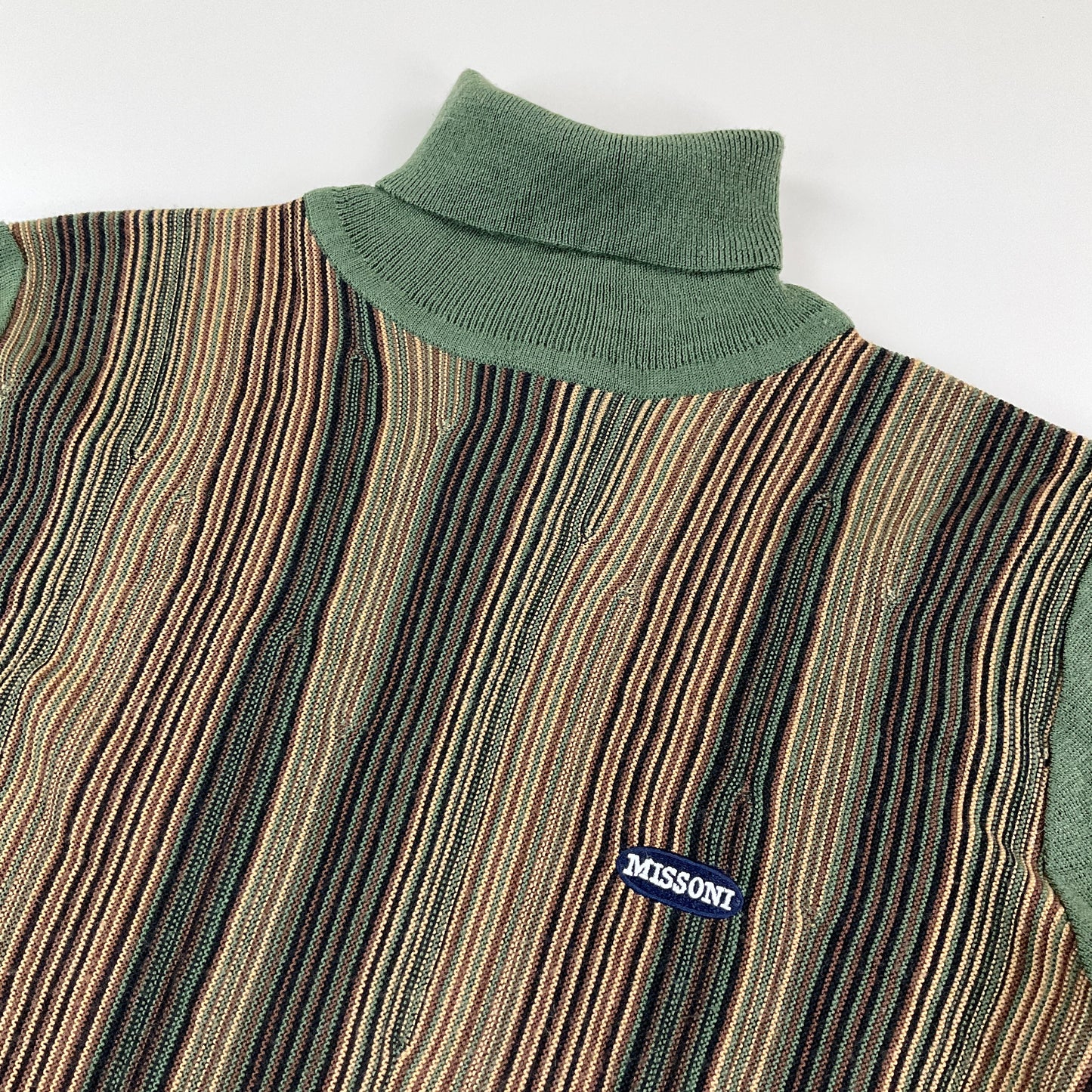 Missoni Sport 90s Rollkragen Sweatshirt - Damen/M-MISSONI-olesstore-vintage-secondhand-shop-austria-österreich