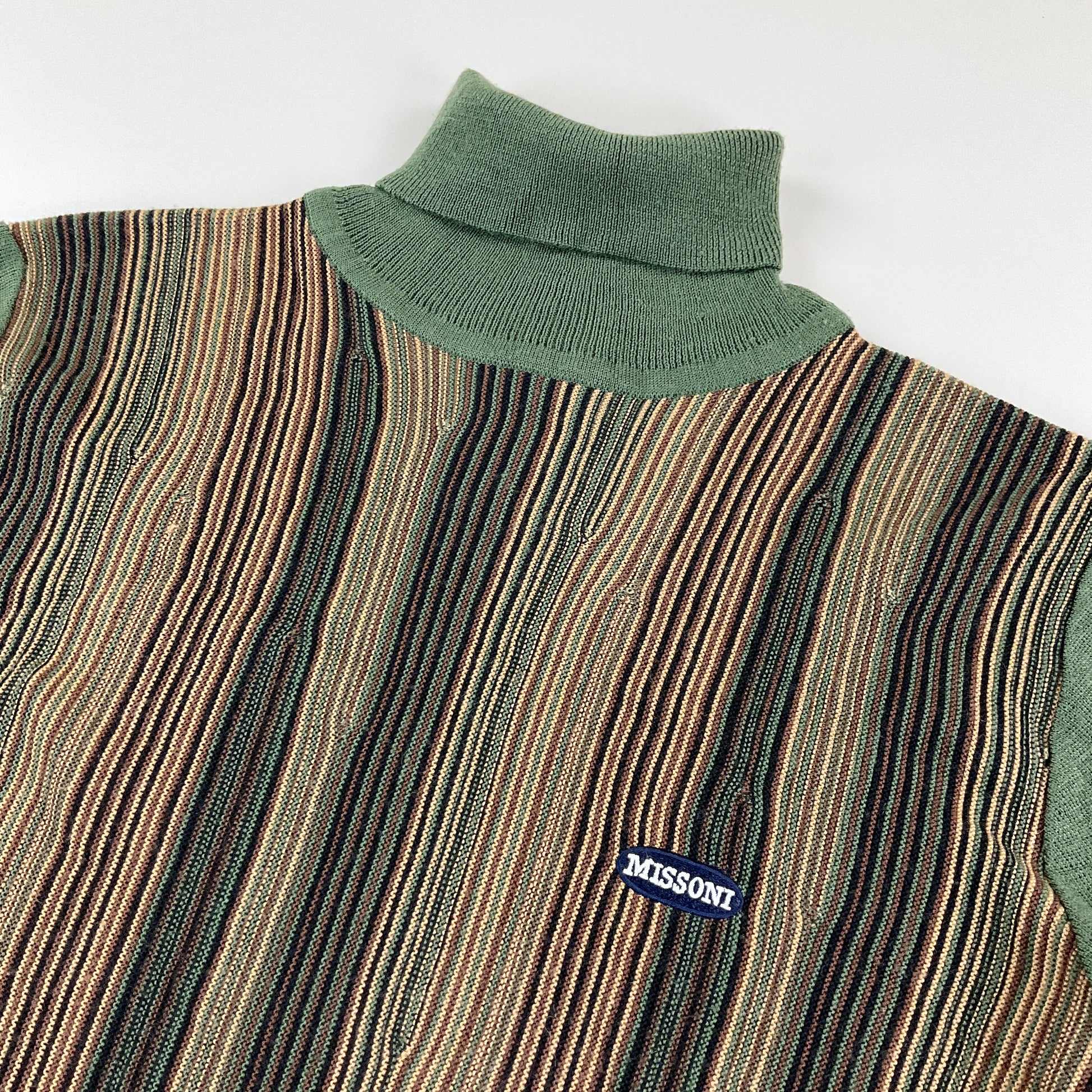 Missoni Sport 90s Rollkragen Sweatshirt - Damen/M-MISSONI-olesstore-vintage-secondhand-shop-austria-österreich