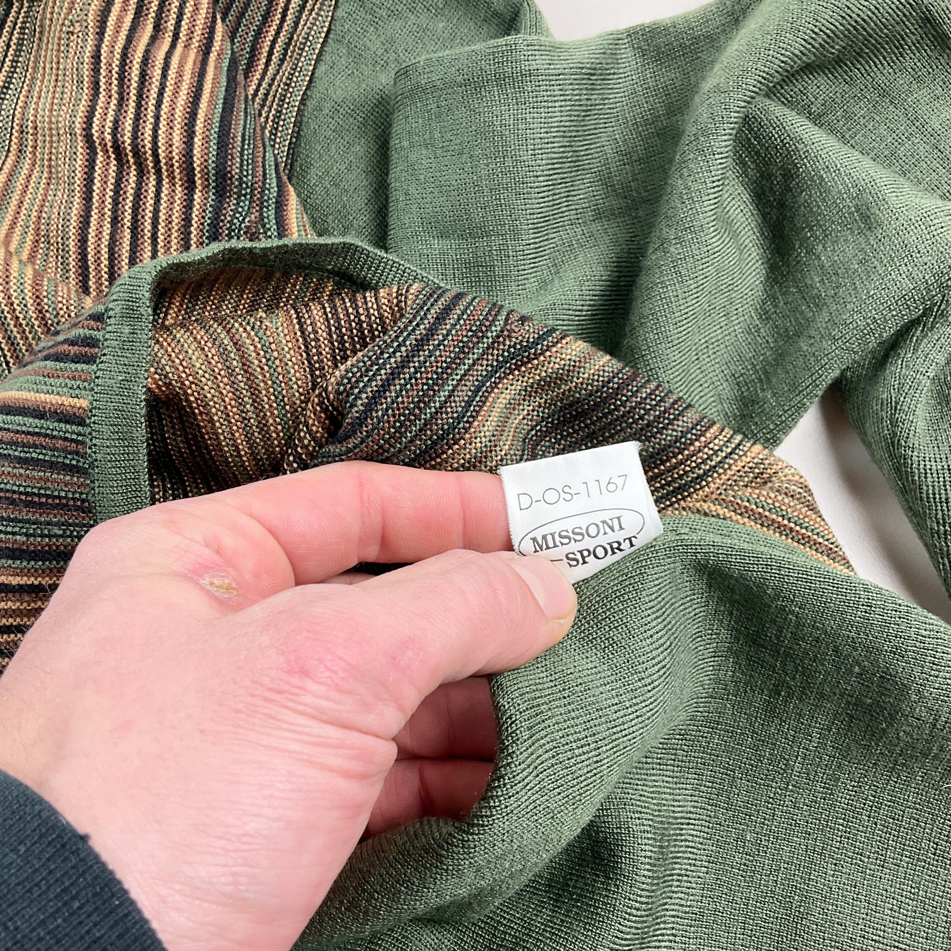 Missoni Sport 90s Rollkragen Sweatshirt - Damen/M-MISSONI-olesstore-vintage-secondhand-shop-austria-österreich