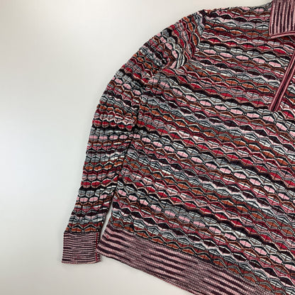 Missoni 90s 1/4 Zip Sweatshirt - Damen/48-MISSONI-olesstore-vintage-secondhand-shop-austria-österreich